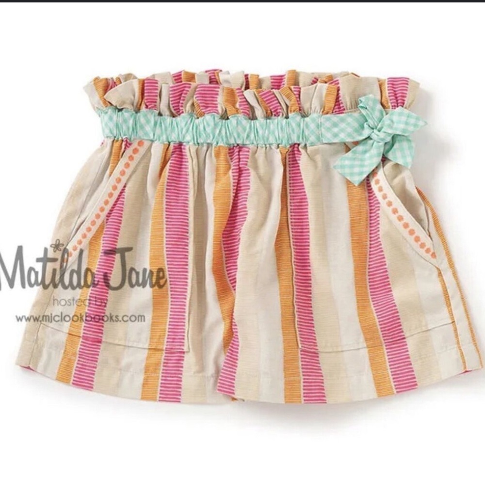 Matilda Jane She Sells Seashells Shorts  High Waisted